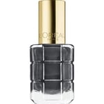 Nagellack - L'Oréal - COLOR RICHE - 672 Decadent Grey - Enkel applicering - Naggad borste Dekadent grå