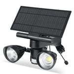 Wasserstein Floodlight & Solar Panel Charger, Motion-Activated, Compatible with Arlo Ultra/Ultra 2 & Arlo Pro 3/Pro 4 Only (Black) (NOT Compatible with Arlo Essential Spotlight)