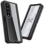 Ghostek COVERT Z Fold 4 Case with Full Hinge Protection and Shock Absorbing Corners Raised Bumper Surrounding Camera Lenses Screen Display Designed for 2022 Samsung Galaxy ZFold4 5G (7.6 Inch) (Smoke)