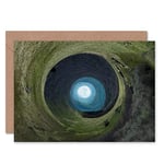 Wee Blue Coo CARD GREETING PHOTO PAINTING LITTLE PLANET WORLD RURAL VORTEX