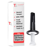 Blender Tamper Stick for Blendtec - fits Vented Gripper Lid Hole - Food Grade BPA-Free