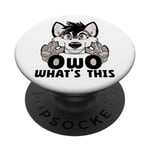 OwO What's This Furry Ear Furry Person Renard Cosplay PopSockets PopGrip Interchangeable