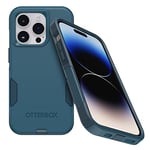 OtterBox iPhone 14 Pro (ONLY) Commuter Series Case - DONT BE BLUE (Blue), slim & tough, pocket-friendly, with port protection