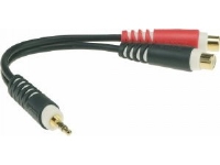 Kabel Klotz Jack 3.5mm - RCA (Cinch) x2 0.2m czarny