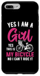 Coque pour iPhone 7 Plus/8 Plus Oui je suis une fille Oui c'est mon vélo Non je ne peux pas le conduire