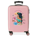 Disney Princesses Cabin Suitcase Pink 38x55x20cm Rigid ABS Side Combination Closure 34L 2kg 4 Double Wheels
