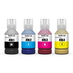 4 Ink Bottles (Set) 140ml Bk/C/M/Y for Epson SureColor SC-T3100x