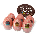 Tenga Engångsmasturbator Egg Stronger Package 6pcs 6 Enheter
