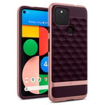 Caseology Parallax Case Compatible with Google Pixel 4a 5G - Burgundy