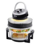 Geepas Turbo 12L Halogen Convection Oven Cooker Air Fryer Fast Health Cooking 