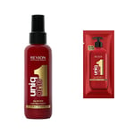 Revlon Professional UniqOne - Masque cheveux en Spray 10 en 1 - Soin des Cheveux Sans Rinçage - Spray Cheveux Formule Vegan - Produit Coiffant Hydratant & Protecteur - Tous Types de Cheveux - 150 ml