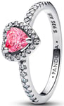 Pandora Timeless pink heart ring 198421C03