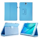 Housse Samsung Galaxy Tab S3 Wifi / 4G/LTE 9.7 pouces Cuir Style bleue avec Stand - Etui coque bleu de protection tablette SAMSUNG Galaxy Tab S 3 SM-T820 / SM-T825 - accessoires pochette XEPTIO !