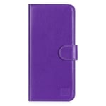 32nd Book Wallet PU Leather Flip Case Cover For OnePlus 8 Pro, Design With Card Slot and Magnetic Closure - Purple