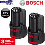 Bosch 2x GBA12V2.0 12V 2.0Ah Battery 1607A350C5/1600Z0002X For GSB GDR GSR GWA