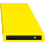 HipDisk Disque Dur Externe 2,5 Pouces USB 3.0 en Aluminium avec Coque de Protection en Silicone pour Disque Dur SATA et SSD Antichoc imperméable 500 go HDD Jaune