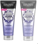 Shimmering Silver Shampoo (250Ml) and Shimmering Silver Conditioner (250Ml) by J