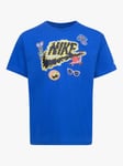 Nike Kids' Fun Logo T-Shirt, Royal