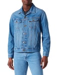 Lee Men's Rider Denim Jacket, Blue Bird MID Worn, XL