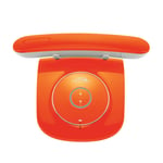 Téléphone sans Fil Bluetooth à la Maison avec Blocage d'appel et répondeur de Base, Téléphone numérique sans Fil au Bureau, Ligne Fixe résidentielle (Color : Orange)