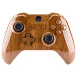 eXtremeRate Wood Grain Patterned Replacement Part Custom Full Housing Shell with Buttons for Xbox One Standard Controller with 3.5mm headphone jack (Model 1697) - Controller NOT Included