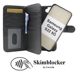 Skimblocker XL Magnet Fodral Samsung Galaxy S22 5G (SM-S901B/DS) (Svart)