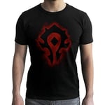 ABYSTYLE - World of Warcraft - Tshirt Horde - Homme Black (XS)