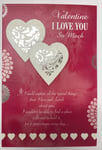 I Love you so Much Sentimental Verse Valentine's Day Greetings card