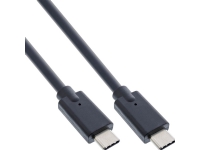 InLine 35707W, 0,3 m, USB C, USB C, USB 3.2 Gen 2 (3.1 Gen 2), 20000 Mbit/s, Svart