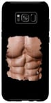 Coque pour Galaxy S8+ Fake Muscle Under Clothes Chest Six Pack Abs
