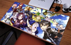 Sword Art Online Mouse Pad Rectangle Non-Slip Rubber Electronic Sports Oversized Large Mousepad Gaming Dedicated,for Laptop Computer & PC 11.8X31.5 Inch-900x400mm