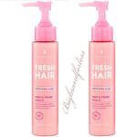 Lee Stafford Keep It Clean Prep,Prime Weightless Shield Pink Clay 100 Ml X 2