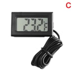 New Fashhion Mini Digital Lcd Thermometer Hygrometer Humidity C Black Fahrenheit
