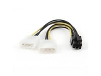 Gembird Cc-Psu-6, Molex (4-Pin), Pci-E (6-Pin), Hankoppling, Honkoppling, 75 Mm, 105 Mm