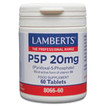 LAMBERTS P5P (Pyridoxal-5-Phosphate) - 60 x 20mg Tablets