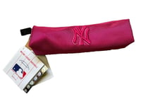 New York Yankees Major League Baseball Pink Soft Pencil Case Holder Zip-Up New