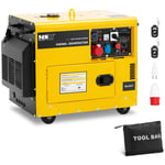 MSW Dieselgenerator - 4250 / 5000 W 16 L 240/400 V mobil AVR Euro 5