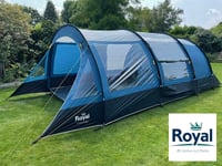 Royal Welford Poled Tent 4 Berth Person Man Family Tent + Carpet & Footprint