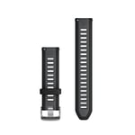 Garmin Quick Release 20 mm Silicone Strap, Smartwatch Accessory Strap Compatible with Forerunner 55/165/245/645, Black