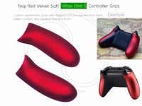 Red Velvet Xbox One S Custom Controller Super Soft Grip Grips Rear Handles/Panel