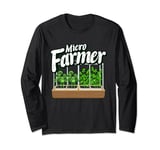 Micro Farmer Gardener Urban Farming Long Sleeve T-Shirt