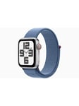 Apple Watch SE (2023) GPS + Cellular 40mm - Silver Aluminium Case with Winter Blue Sport Loop