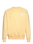 Darren Sweatshirt Tops Sweat-shirts & Hoodies Sweat-shirts Yellow Les Deux