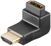 Goobay HDMI™ vinkeladapter 90°, guldpläterad, 8K @ 60 Hz HDMI™-uttag (typ A) > HDMI™ kontakt (typ A) 90 °