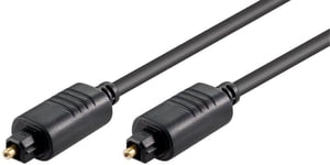 S-Impuls Digital optisk Toslink ljudkabel - 4mm - 1 meter