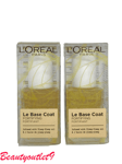 2 X L'Oreal Nail Polish Le Base Coat Fortifying Infused with Ylang - Ylang Oil