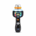 VTech - Super Micro Magic'Fun Noir, Microphone Karaoké Enfant sans Fil, Micro Bluetooth Lumineux Qui Modifie la Voix et Change de Couleur, Jouet Musical, Cadeau Enfant Dès 2 Ans - Contenu en Français