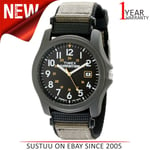 Timex T42571 Expedition Camper Watch|Black Dial|Analogue Display|Grey Fast Strap
