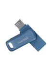 SanDisk Ultra Dual Drive Go - Tummansininen - 256GB - USB-tikku