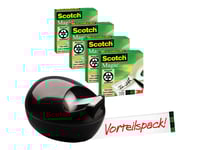 Scotch Magic C36-B-Eu - Dispenser Med Kontorstejp - Stationär Dator - 19 Mm X 33 M - Svart